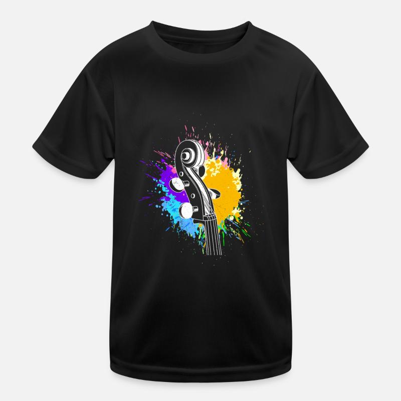 Professeur de violon Professeur de violon J’apprends le violon - T-shirt sport Enfant - noir