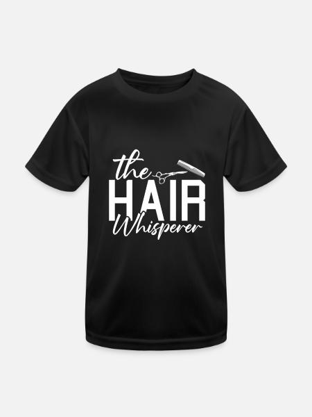 Coiffeur Coiffeur Coiffeur - T-shirt sport Enfant - noir - Devant