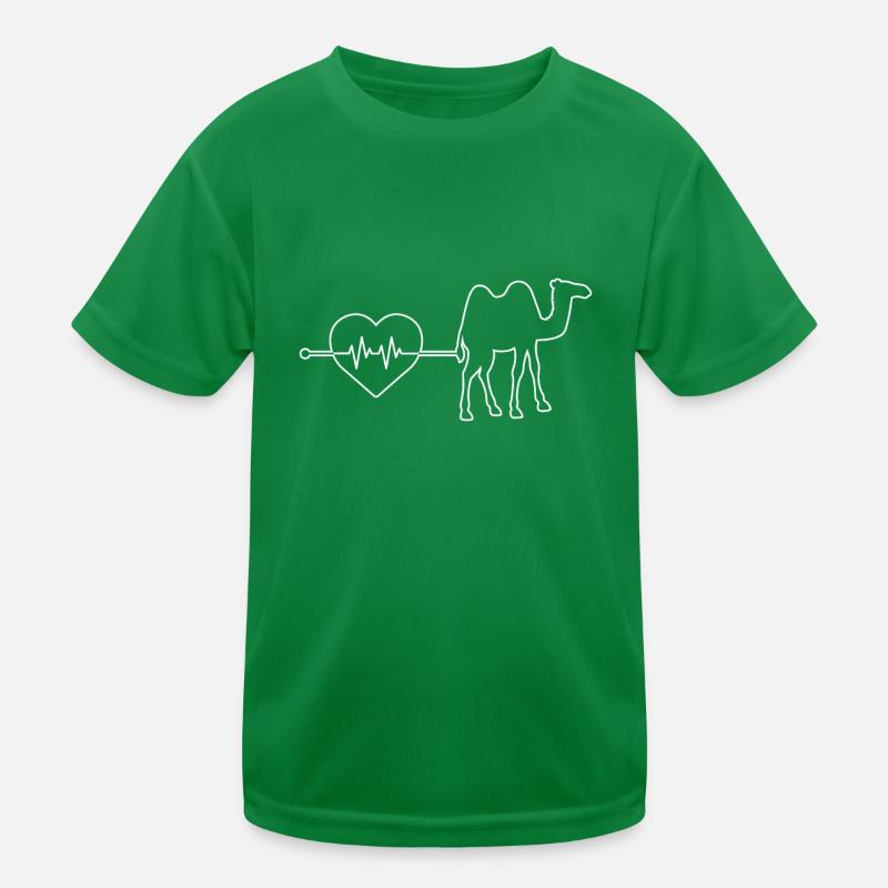 Dromedar Kamel Herzschlag Kinder Funktions-T-Shirt