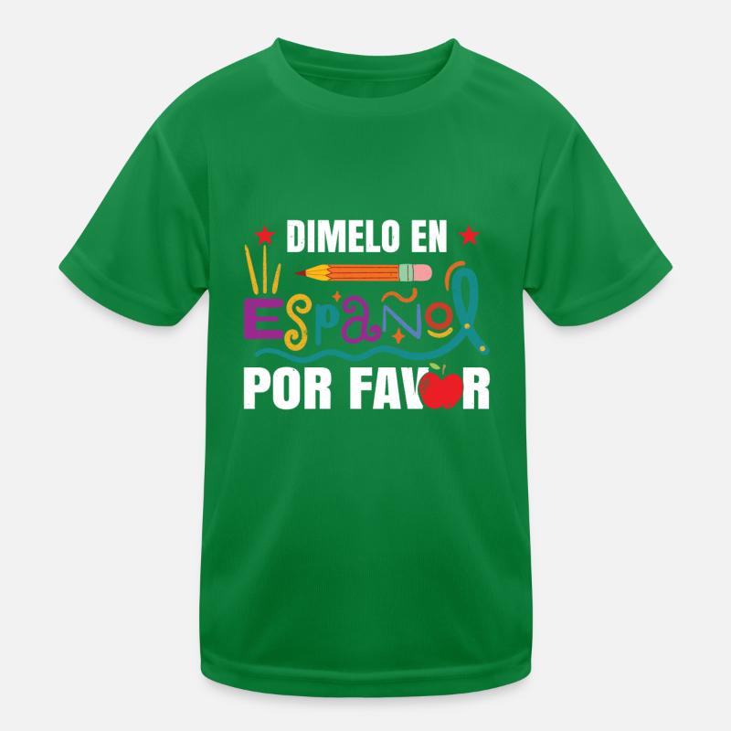 Lustige Schule Spanischlehrer Kinder Funktions-T-Shirt