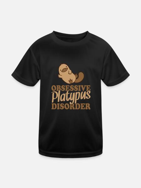 Trouble obsessionnel de l’ornithorynque Schnabeltier - T-shirt sport Enfant - noir - Devant