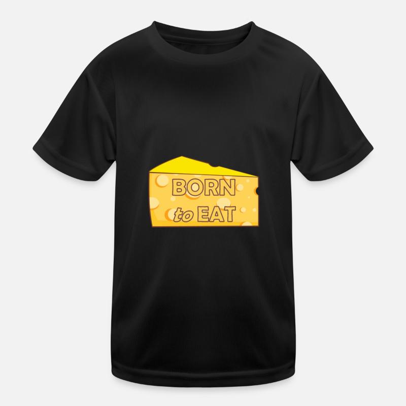 Né pour manger du fromage Drôle T-shirt sport Enfant