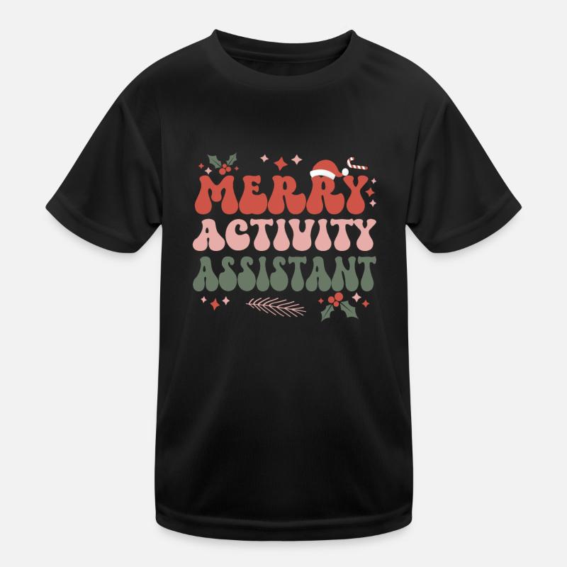 Activity Assistant Christmas Activity Professional Kids Functional T-Shirt