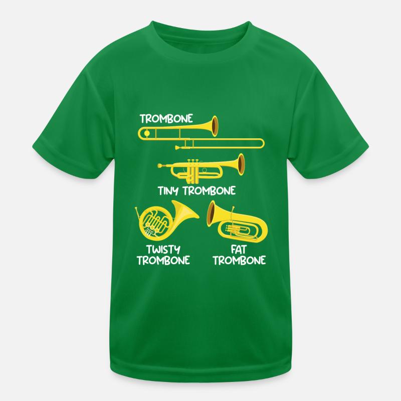 Petit Trombone Curvy Trombone Trombone Épais T-shirt sport Enfant