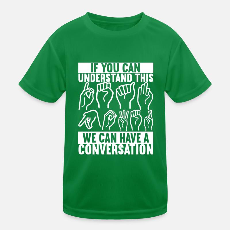 Taub Taubstumm Deaf Kinder Funktions-T-Shirt