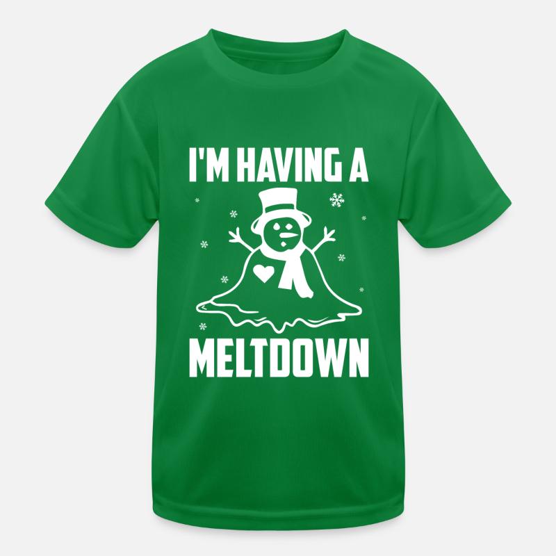 Snowman - I'm Having A Meltdown Kids Functional T-Shirt