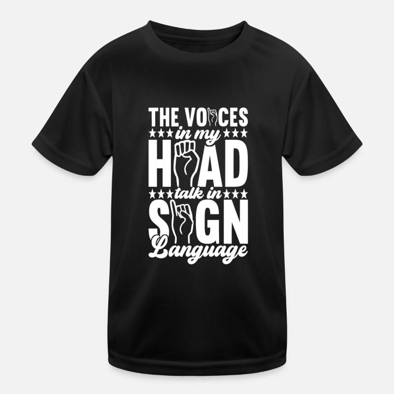Deaf Deaf Mute Deaf Kids Functional T-Shirt