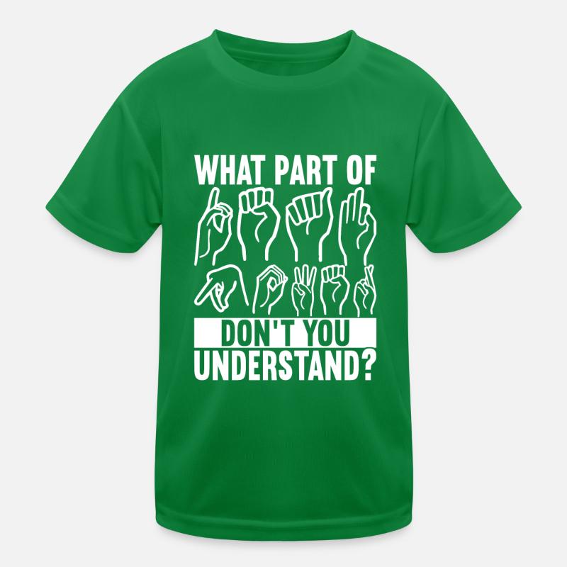 Deaf Deaf Mute Deaf Kids Functional T-Shirt