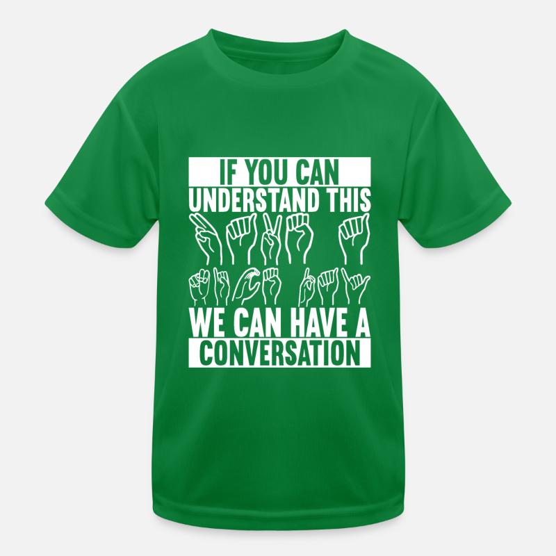 Taub Taubstumm Deaf Kinder Funktions-T-Shirt