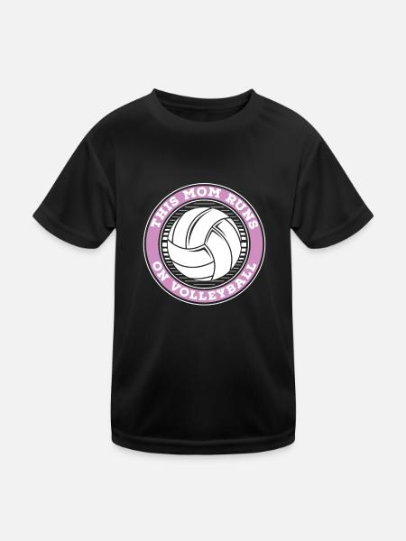 Volleyball Volleyball Player Volleyball Mama - T-shirt sport Enfant - noir - Devant