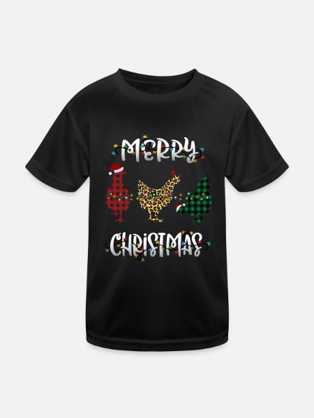 Joyeux Noël - T-shirt sport Enfant - noir - Devant