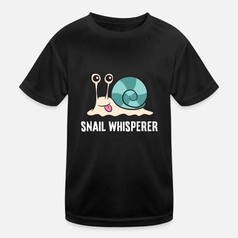 Snail Whisperer Love Snails Kids Functional T-Shirt