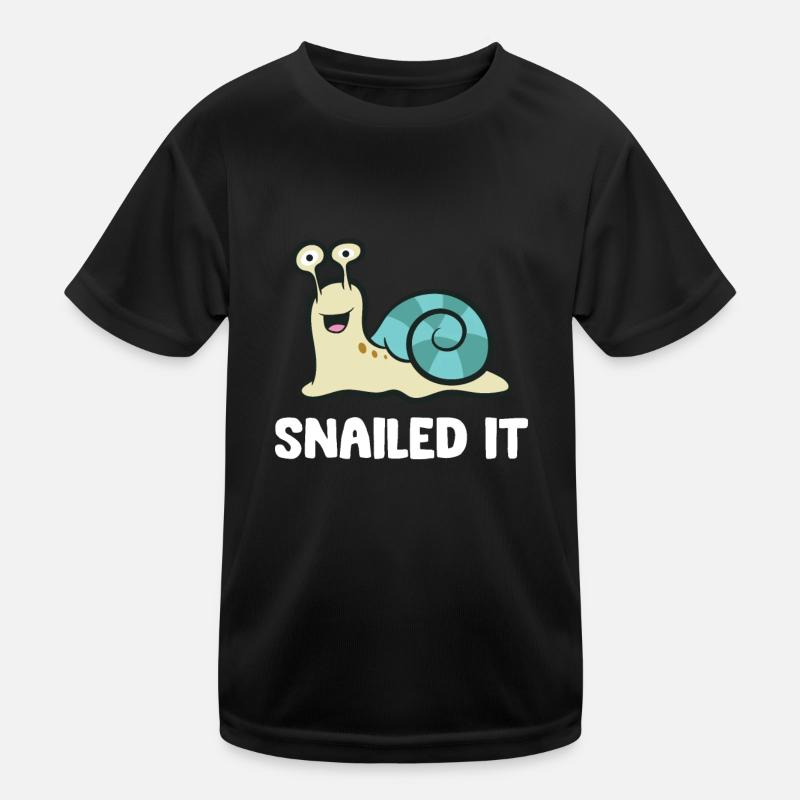 Snailed It Snail Kids Functional T-Shirt