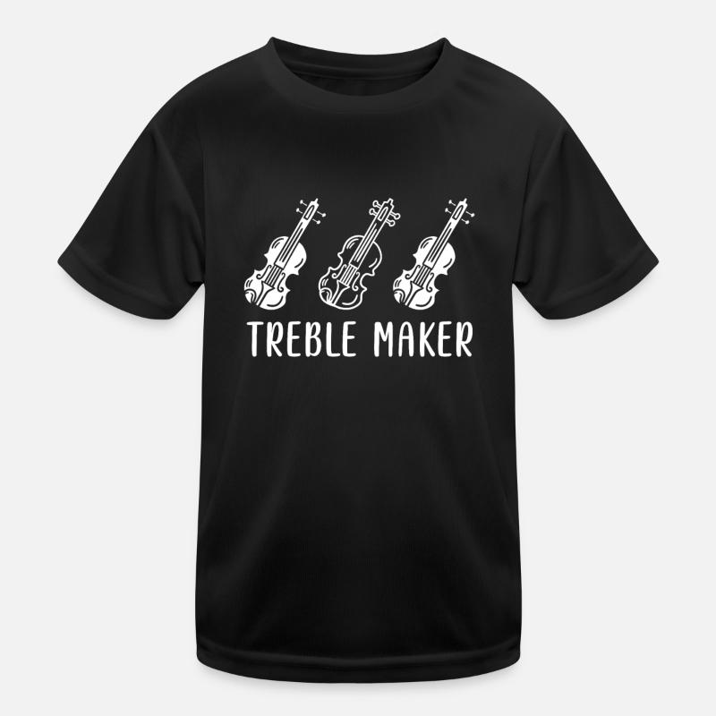 Treble clef treble soprano violin first violin Kids Functional T-Shirt