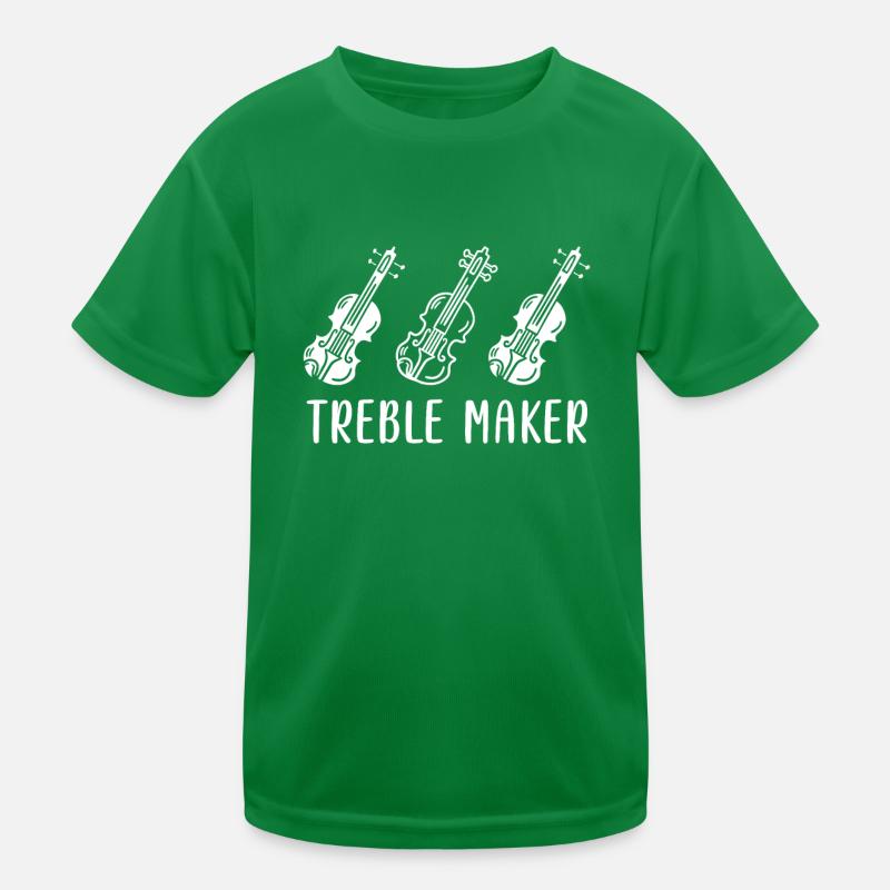 Treble clef treble soprano violin first violin Kids Functional T-Shirt