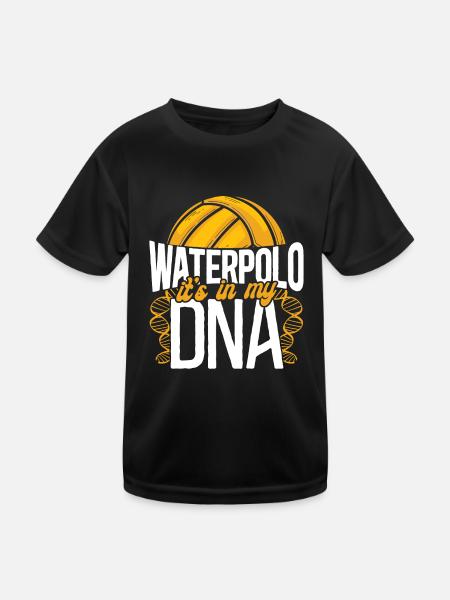 Water Polo Vintage Water Polo It's - Kinder Funktions-T-Shirt - Schwarz - Vorne