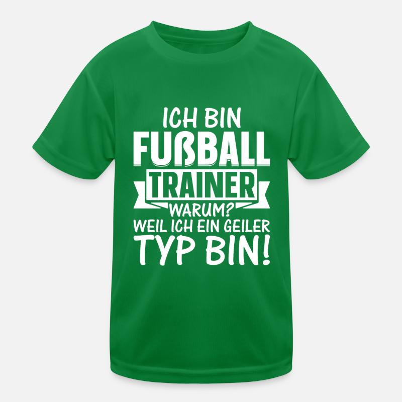 Fußball Trainer Kinder Funktions-T-Shirt