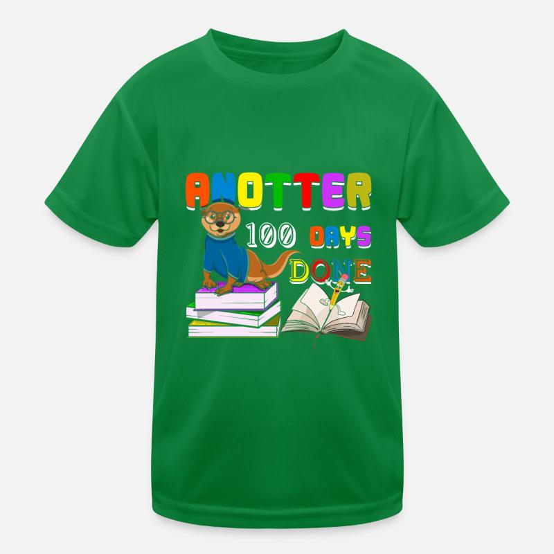 Happy 100th Day Otter 100 Tage Schule Kinder Funktions-T-Shirt