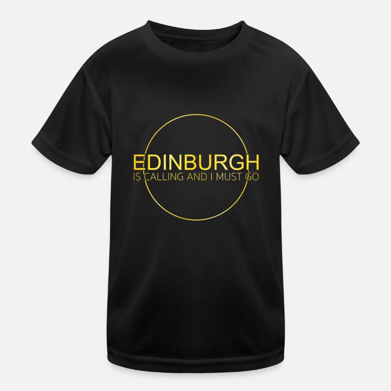 Edinburgh quote Kids Functional T-Shirt