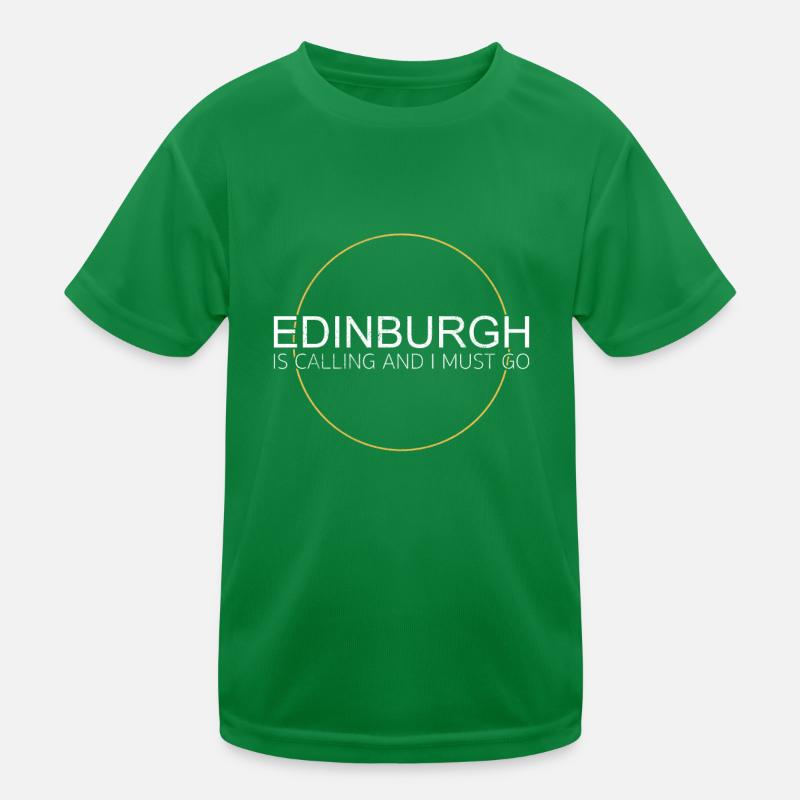 Edinburgh Spruch Kinder Funktions-T-Shirt