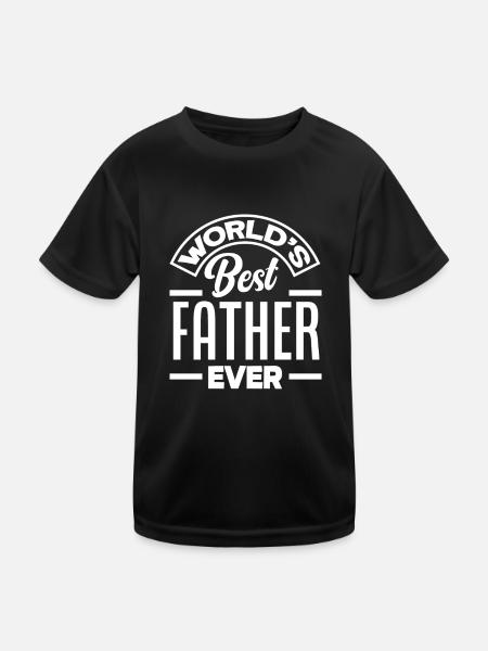 Papa Père Cadeau de la fête des pères - T-shirt sport Enfant - noir - Devant