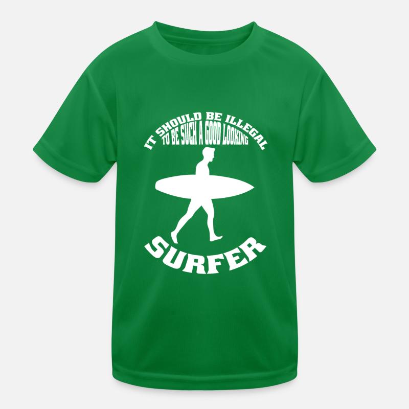 Surfer Surfing Surfboard Surf instructor Kids Functional T-Shirt