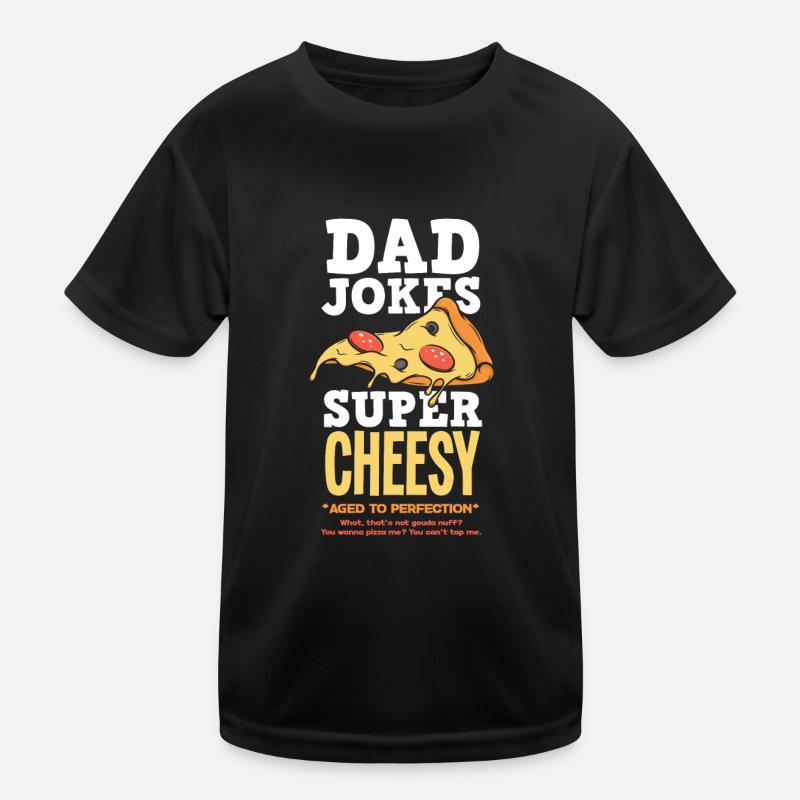 Papa Vater Vatertagsgeschenk - Kinder Funktions-T-Shirt - Schwarz