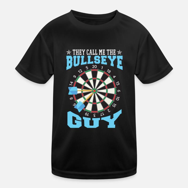 Bullseye Guy Darts Kinder Funktions-T-Shirt