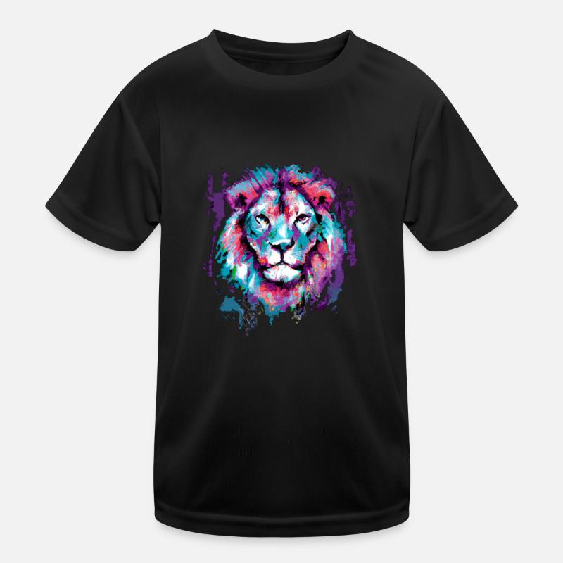 Löwe Kunst Malerei Kinder Funktions-T-Shirt