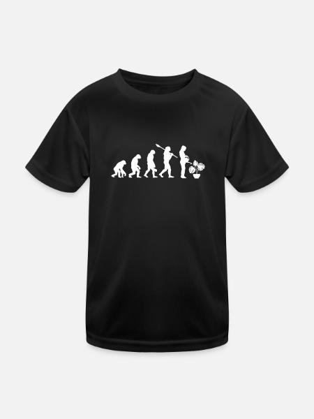Monstera Evolution Jardinier - T-shirt sport Enfant - noir - Devant