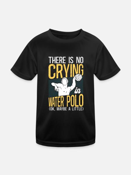 Water Polo There Is No Crying In - Kids Functional T-Shirt - black - Front
