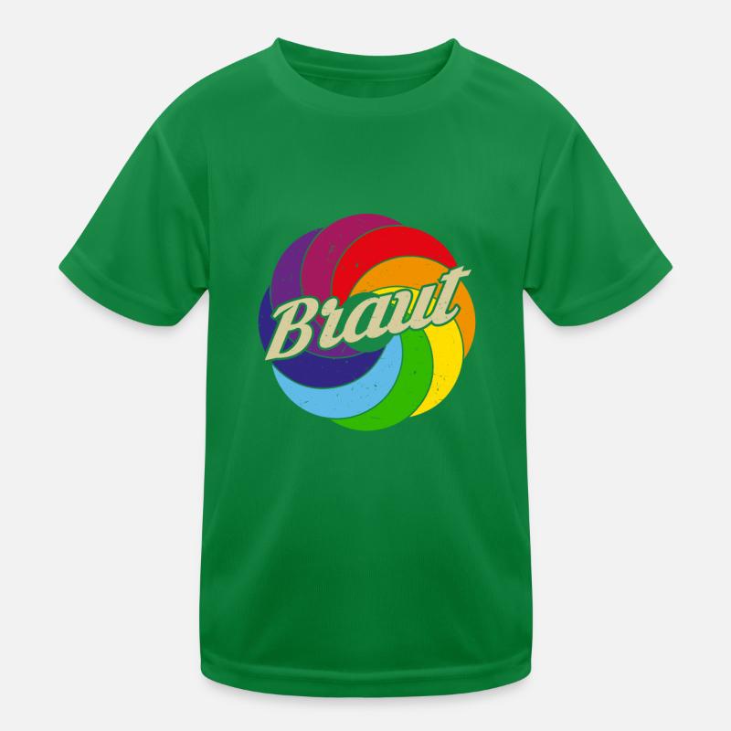 Braut Retro Team Bride Kinder Funktions-T-Shirt