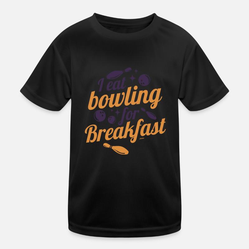 cool bowling saying Kids Functional T-Shirt