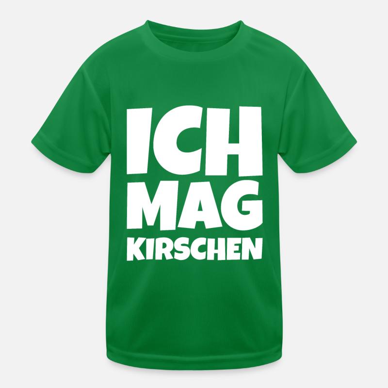 Ich mag Kirschen Kinder Funktions-T-Shirt