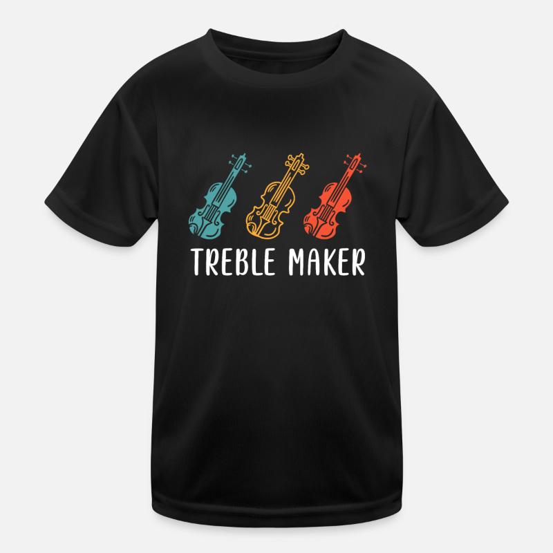 Treble clef treble soprano violin first violin Kids Functional T-Shirt