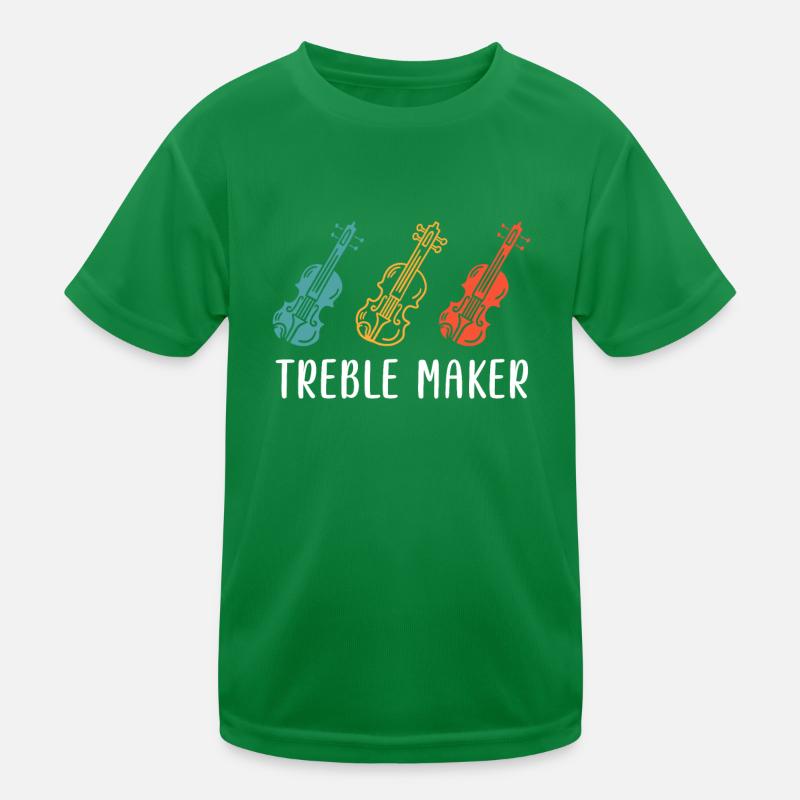 Triple clef de sol violon soprano premier violon T-shirt sport Enfant