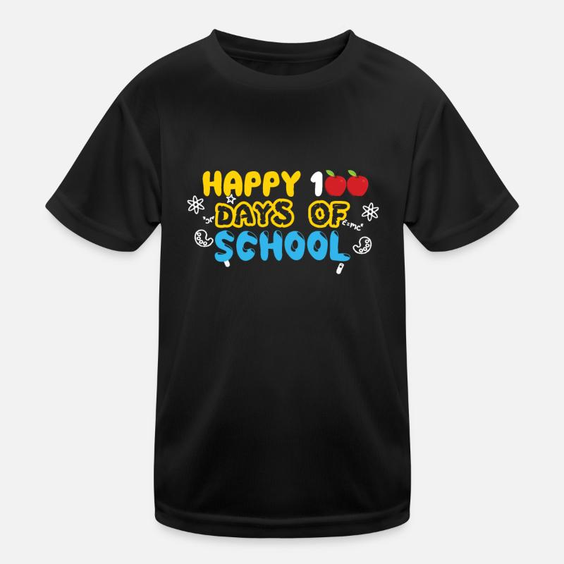100e jour drôle de pomme heureux 100 jours d’école T-shirt sport Enfant
