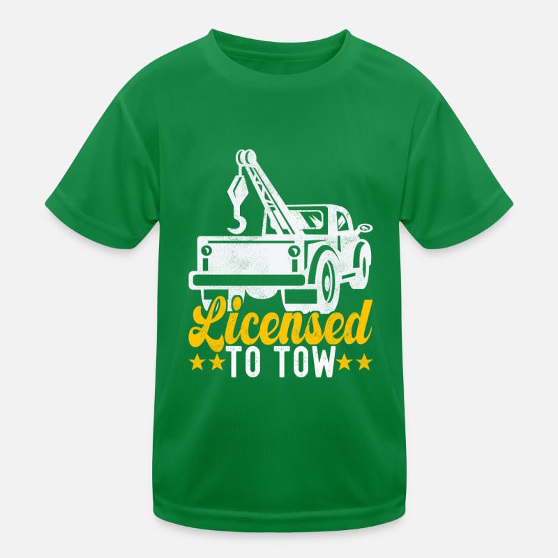 Abschleppwagen Abschleppdienst Kinder Funktions-T-Shirt