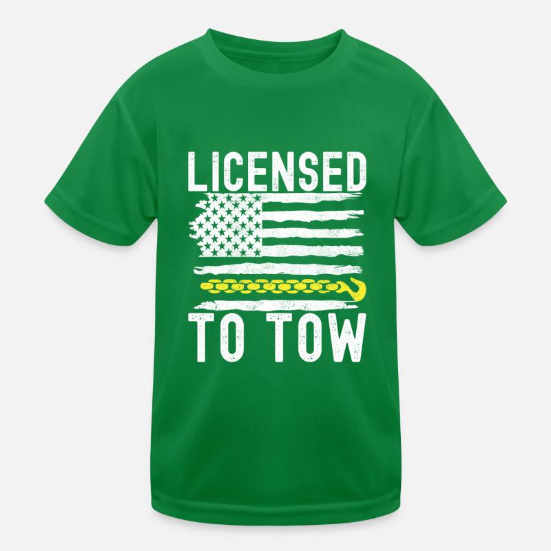 Abschleppwagen Abschleppdienst Kinder Funktions-T-Shirt