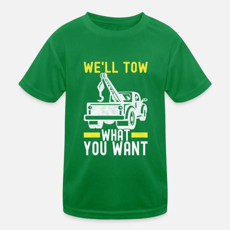 Abschleppwagen Abschleppdienst Kinder Funktions-T-Shirt