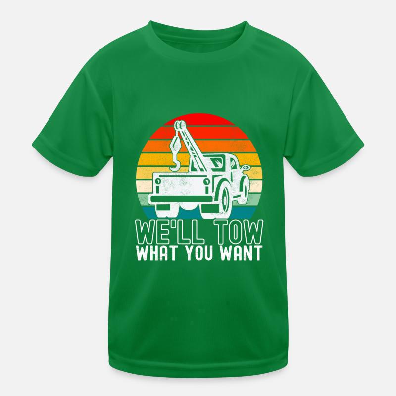 Abschleppwagen Abschleppdienst Kinder Funktions-T-Shirt