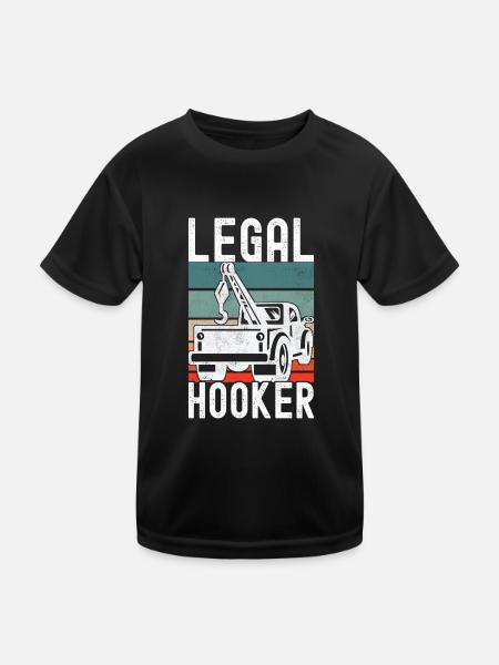 Service de remorquage de dépanneuse - T-shirt sport Enfant - noir - Devant