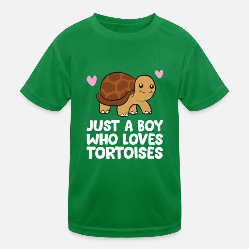 Nur ein Junge, der Schildkröten liebt Kinder Funktions-T-Shirt