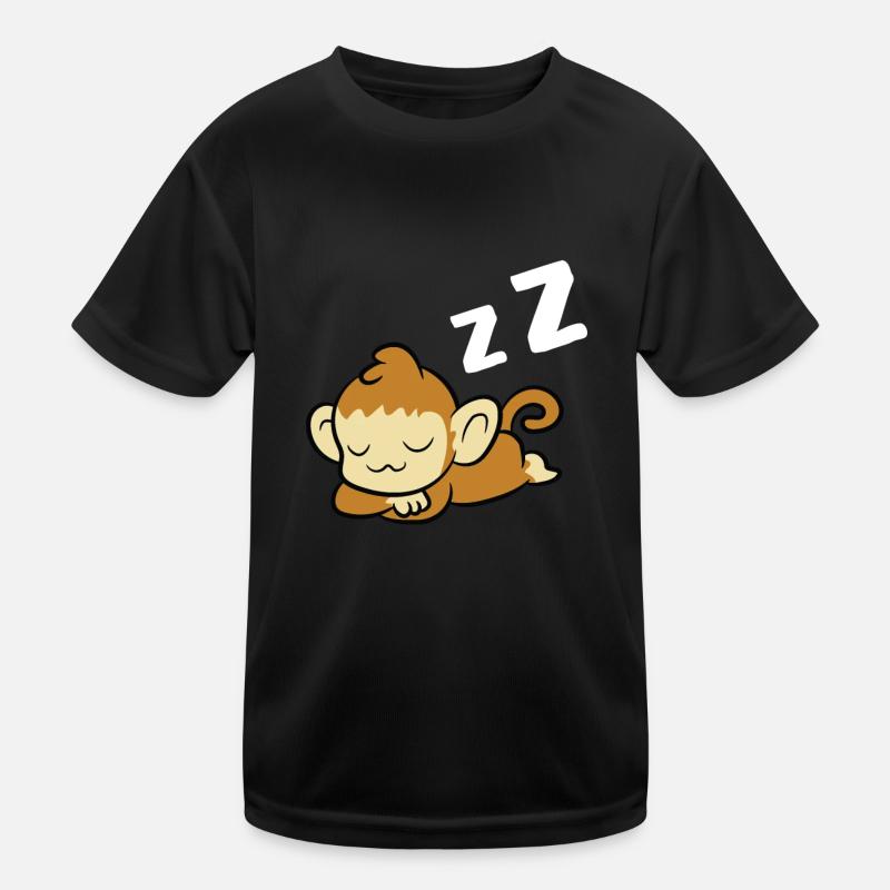 Sleeping Monkey Pajamas Lazy Monkey T-shirt sport Enfant