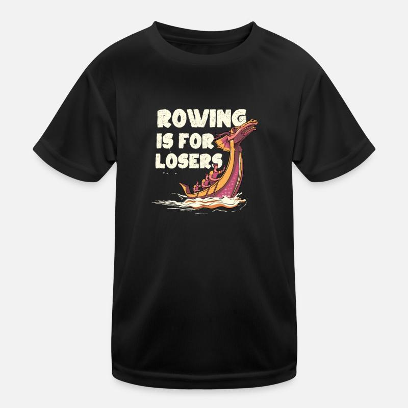 Drachenboot Paddelboot Japan japanisches Rudern Kinder Funktions-T-Shirt