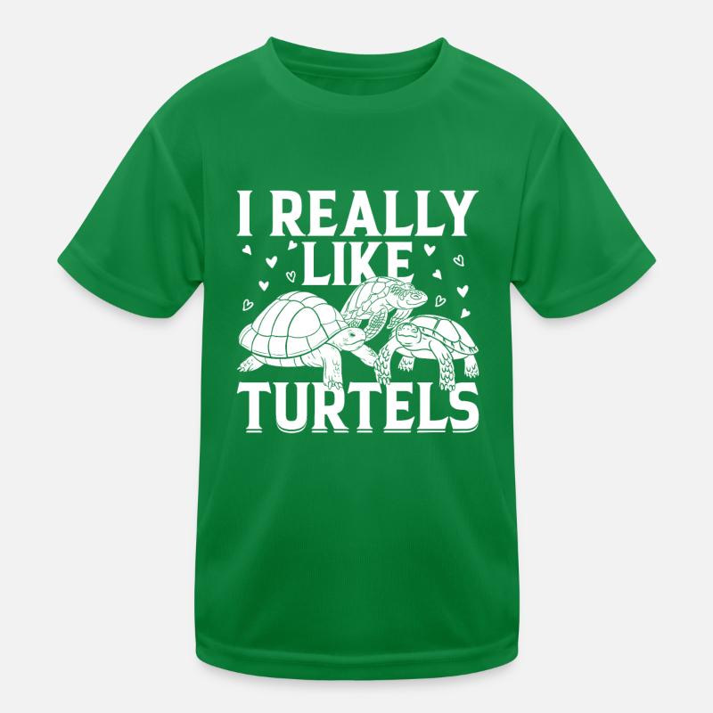 I Really Like Turtles - Sea Turtle Lover Cute Turt Kinder Funktions-T-Shirt