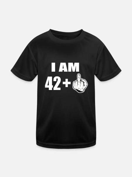 43e anniversaire - T-shirt sport Enfant - noir - Devant