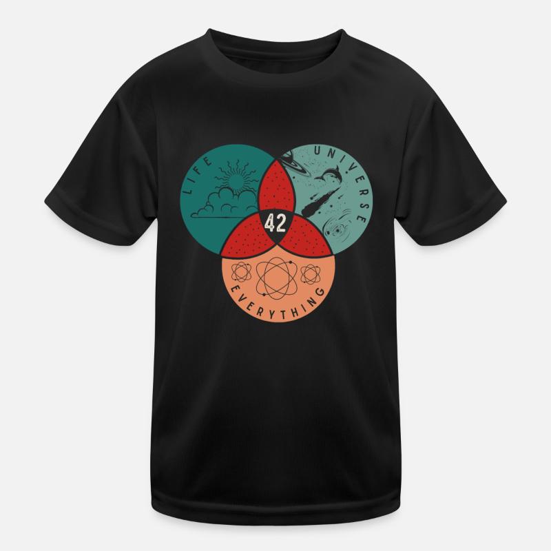 42 Leben Universum Alles Kinder Funktions-T-Shirt