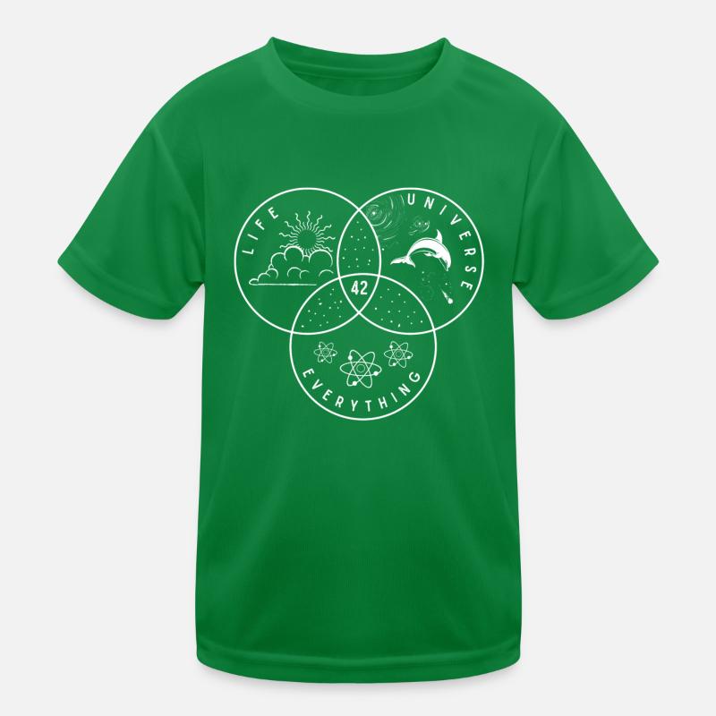 42 Life Universe Everything Kids Functional T-Shirt