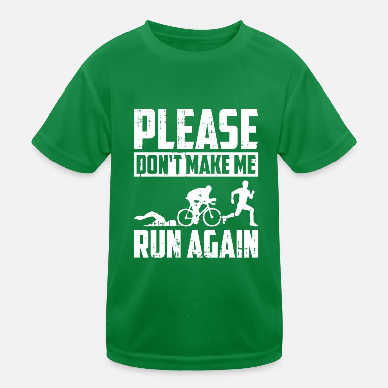 Triathlon Triathlet Lustig Kinder Funktions-T-Shirt